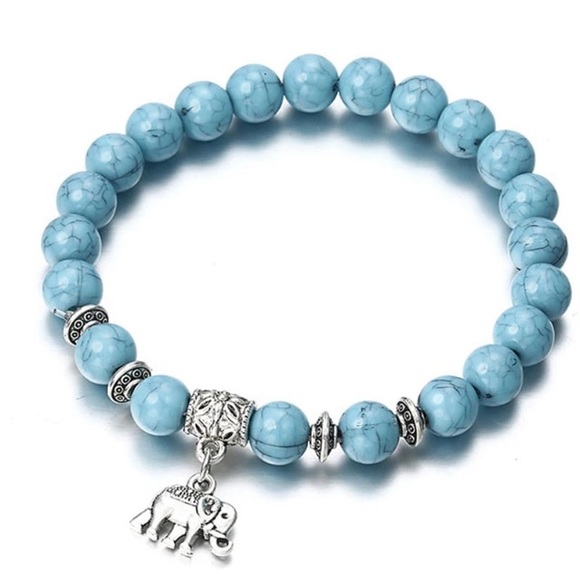 💙💎GRATEFUL💙MAKER💎💙 Jewelry - NEW!💙💎🐘ELEPHANT BRACELET!🐘💎💙TURQUOISE COLOR!